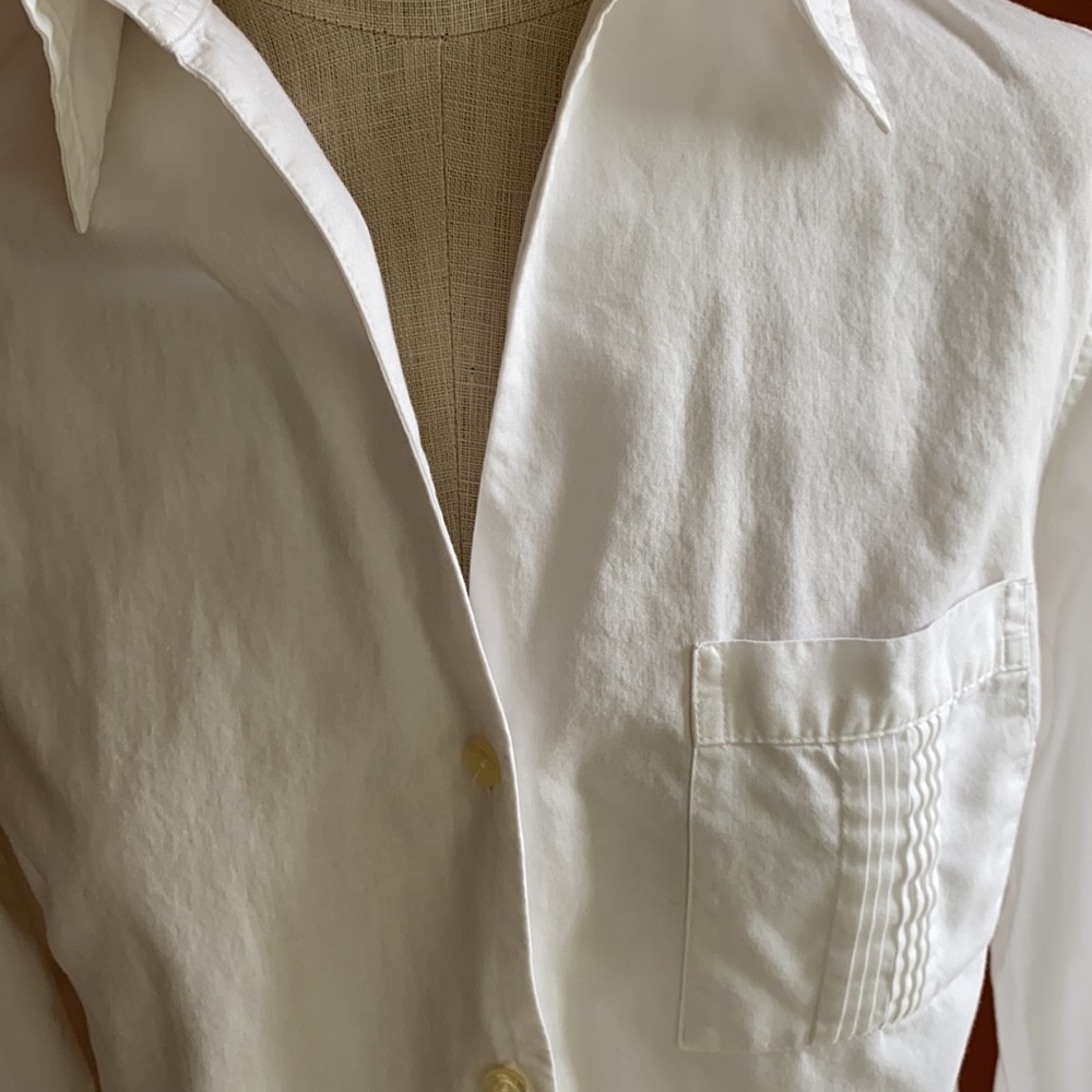 White button down blouse - Picture 3 of 14